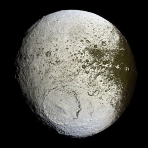 The light side of Iapetus. Credit: NASA