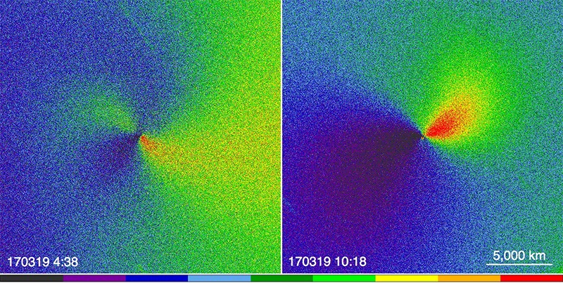 Comet 41P/Tuttle-Giacobini-Kresak displays dramatic jet activity, outflows of gas and dust from the comet’s nucleus