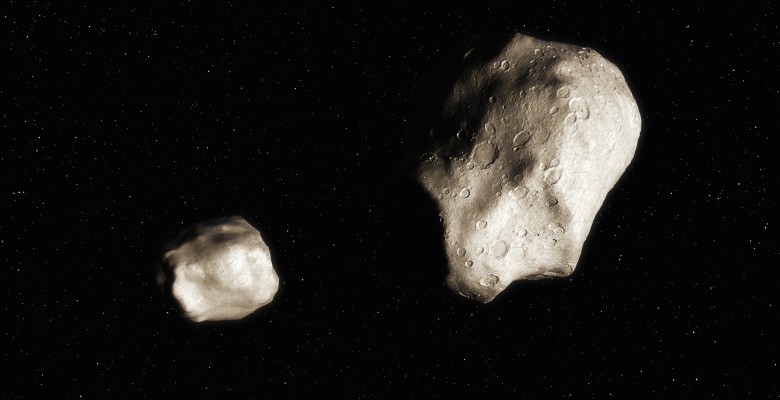 Illustration of asteroid pair